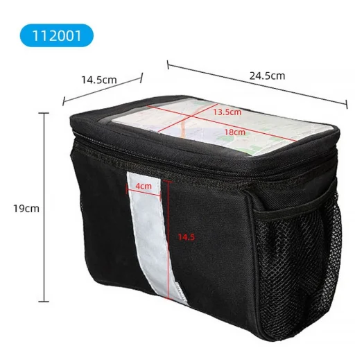 Biciklitáska / kerékpártáska cipzárral, vízálló (SAHOO 112001) hővédővel - 4