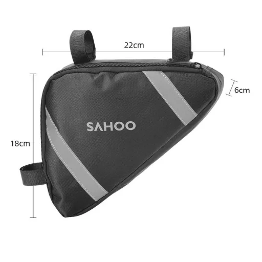Biciklitáska / kerékpártáska kerékpárváz alá cipzárral 1,2L (SAHOO 12490-SA) - 8