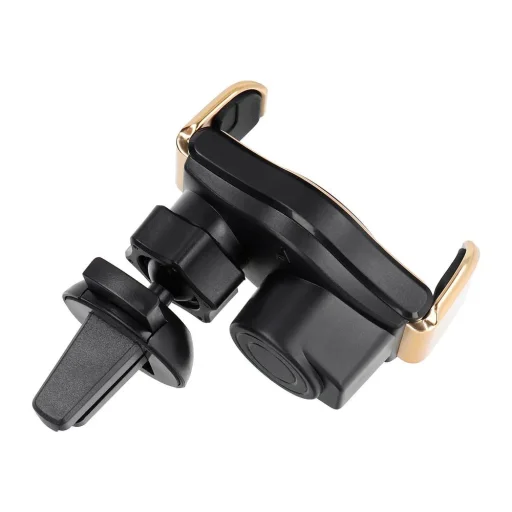 Autós telefontartó T3 automatikus vezeték nélküli töltéssel szellőzőrácsra 15W arany - 5