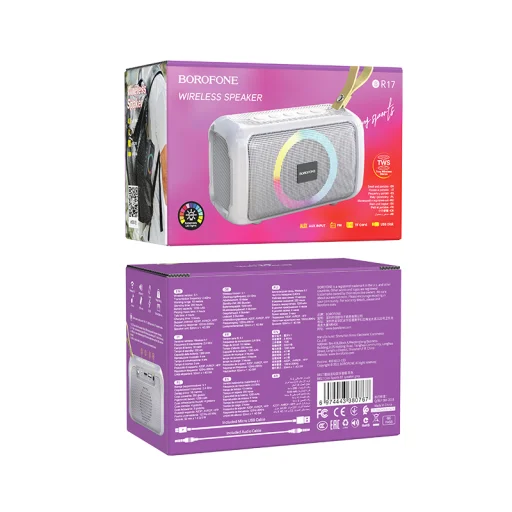 Borofone BR17 Cool Sports Bluetooth hangszóró szürke - 5