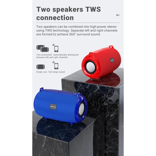 Borofone BR4 Horizon Bluetooth hangszóró kék - 6