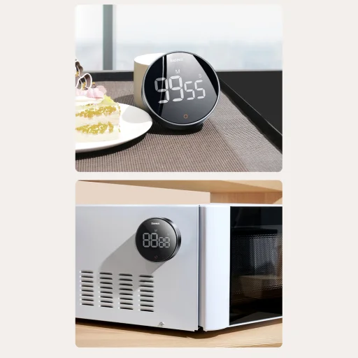 Baseus Heyo Pro forgó visszaszámláló időzítő szürke (FMDS000013) - 12