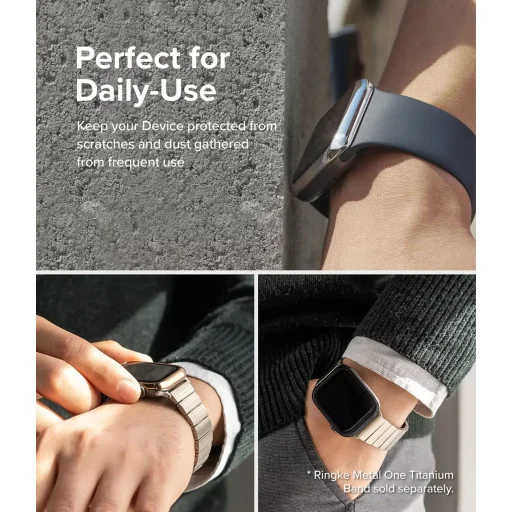 Apple Watch 7 (41 mm) Ringke Bezel Styling káva dísz fekete - 5