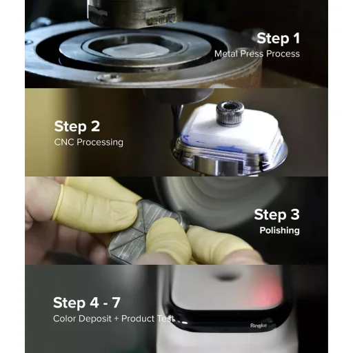 Apple Watch 7 (41 mm) Ringke Bezel Styling káva dísz fekete - 2