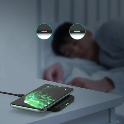 Choetech Qi 10W vezeték nélküli töltőkészlet + QC3.0 18W 3A fali töltő + USB - microUSB kábel 1,2m fekete - 3