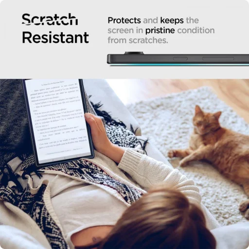 Samsung Galaxy Tab A8 10.5 X200/X205 Spigen Glas.TR Slim kijelzővédő üvegfólia - 5