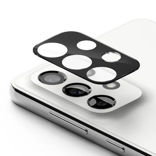 Samsung Galaxy A73 5G / A53 5G / A33 5G Ringke hátlapi kameralencse védő keret fekete - 1