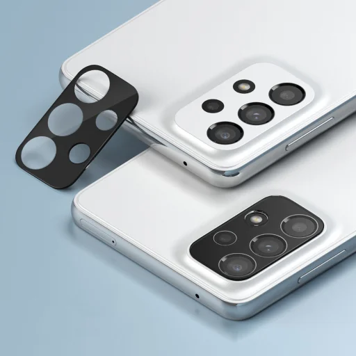 Samsung Galaxy A73 5G / A53 5G / A33 5G Ringke hátlapi kameralencse védő keret fekete - 7