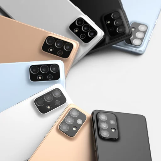 Samsung Galaxy A73 5G / A53 5G / A33 5G Ringke hátlapi kameralencse védő keret fekete - 4