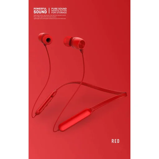 Remax S17 Sport Bluetooth fülhallgató piros - 8