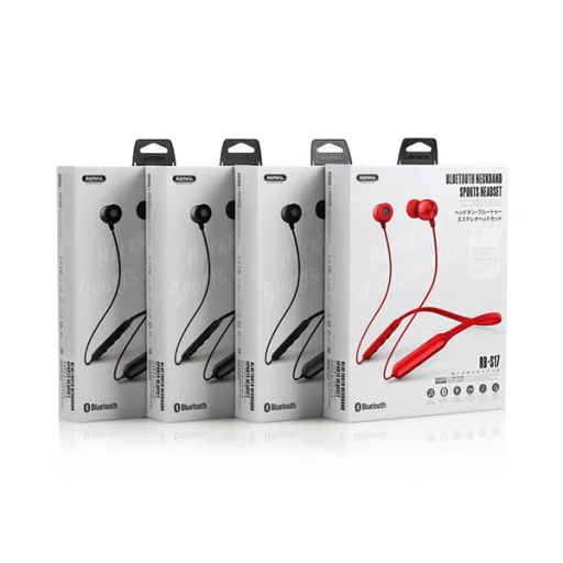 Remax S17 Sport Bluetooth fülhallgató piros - 4