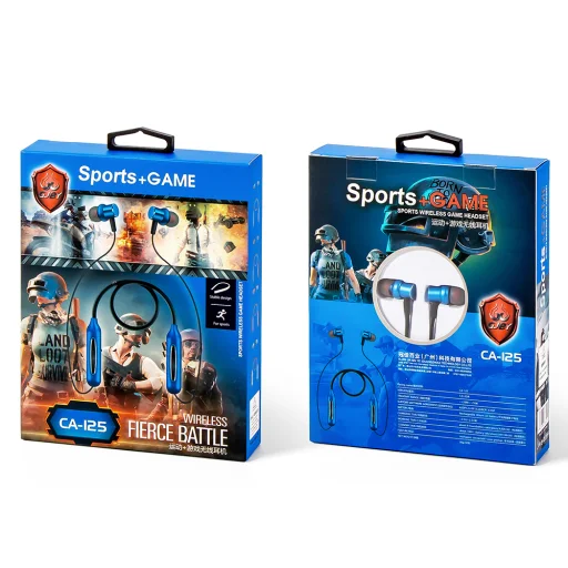 GJBY Vezeték nélküli Sport bluetooth fülhallgató kék (CA-125) - 4