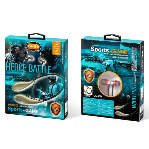 GJBY Vezeték nélküli Sport bluetooth fülhallgató piros (CA-129) - 2