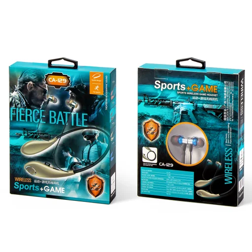 GJBY Vezeték nélküli Sport bluetooth fülhallgató kék (CA-129) - 3