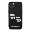 iPhone 13 Pro Max Karl Lagerfeld 3D Karl and Choupette tok fekete (KLHCP13X3DRKCK) thumbnail