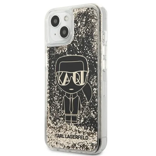 iPhone 13 Pro Max Karl Lagerfeld Liquid Glitter Gatsby tok fekete (KLHCP13XLGGKBK) - 7