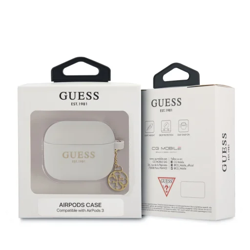 Airpods 3 Guess 4G Charms szilikon tok szürke (GUA3LSC4EG) - 3