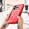 iPhone 13 Pro 3 az 1-ben ütésálló MagSafe-kompatibilis mágneses tok piros-fekete Alphajack thumbnail