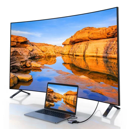 Ugreen USB átalakító adapter - HDMI 1.3 (1920 x 1080 60Hz) + VGA 1.2 (1920 x 1080 60Hz) szürke (CM449) - 14