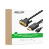 Ugreen átalakító adapter, konverter HDMI - VGA micro USB tápellátással 1.5m fekete (MM101) thumbnail