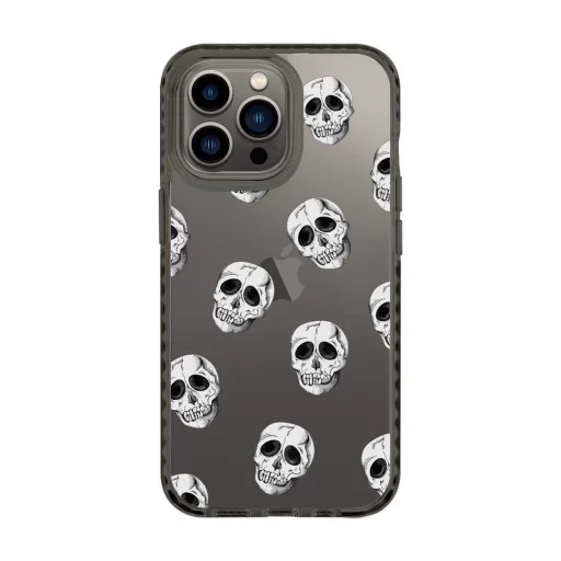iPhone 13 Pro átlátszó TPU tok Skull mintával Alphajack - 1