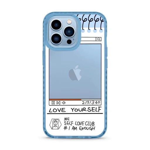 iPhone 13 Pro Max átlátszó TPU tok Love Yourself mintával Alphajack - 1