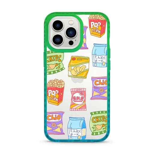 iPhone 13 Pro Max átlátszó TPU tok Snack mintával Alphajack - 1