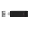Kingston 64Gb, USB Type-C Pendrive DT70 Fekete thumbnail