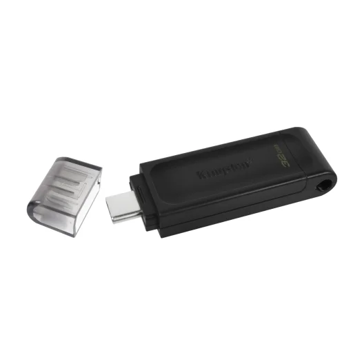 Kingston 64Gb, USB Type-C Pendrive DT70 Fekete - 2