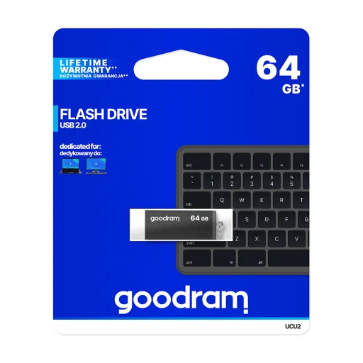 Goodram pendrive 64 GB USB 2.0 UCU2 fekete - 2