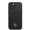 iPhone 13 Guess 4G Szilikon Metal Logo tok fekete (GUHCP13MS4LK) thumbnail