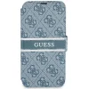 iPhone 13 Guess PU 4G Printed Stripe fliptok kék (GUBKP13M4GDBL) thumbnail