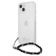 iPhone 13 Guess Black Pearl  tok karpánttal átlátszó (GUHCP13MKPSBK)