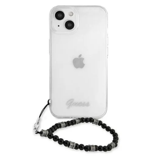 iPhone 13 Guess Black Pearl  tok karpánttal átlátszó (GUHCP13MKPSBK) - 8