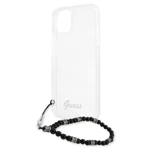 iPhone 13 Guess Black Pearl  tok karpánttal átlátszó (GUHCP13MKPSBK) - 6