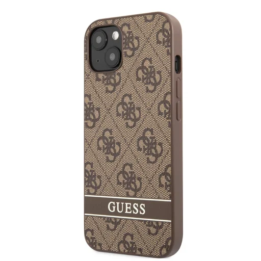 iPhone 13 Pro Guess PU 4G Stripe tok barna (GUHCP13LP4SNW) - 1
