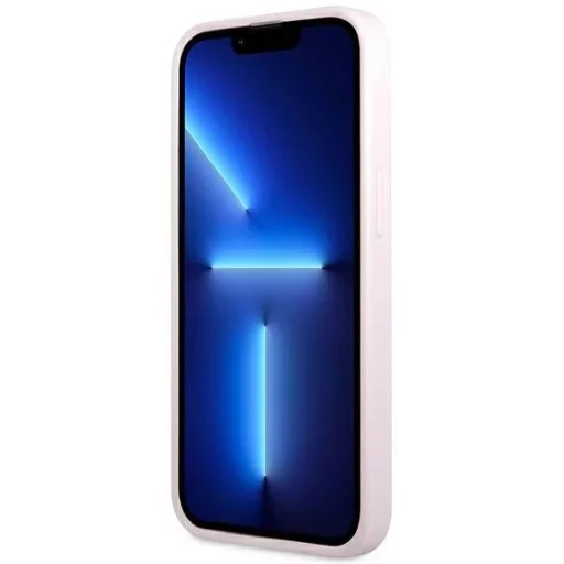 iPhone 13 Guess Saffiano Hot Stamp Metal logó lila (GUHCP13MPSASBPU) - 4