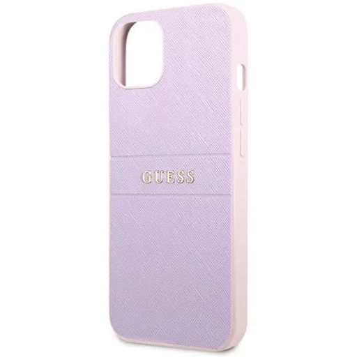 iPhone 13 Guess Saffiano Hot Stamp Metal logó lila (GUHCP13MPSASBPU) - 8