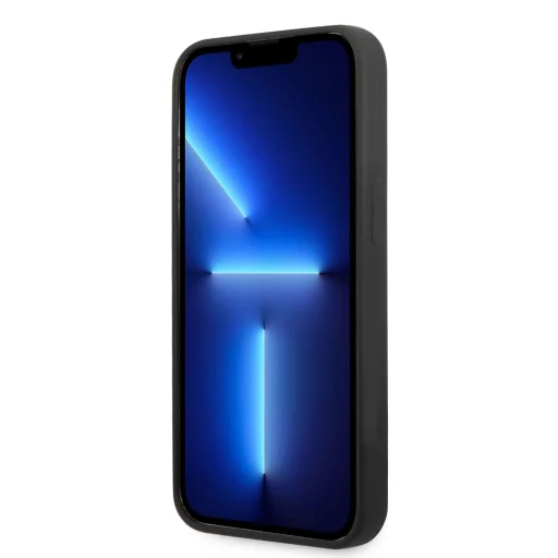 iPhone 13 Pro Guess szilikon fém logós telefontok fekete - 3