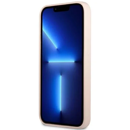 iPhone 13 Pro Guess Saffiano Triangle Logo rózsaszín (GUHCP13LSLTGP) - 5