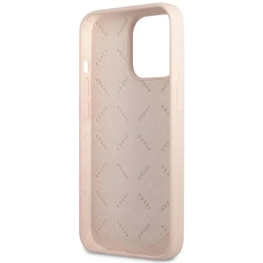 iPhone 13 Pro Guess Saffiano Triangle Logo rózsaszín (GUHCP13LSLTGP) - 6