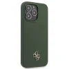 iPhone 13 Pro Guess szilikon fém logós telefontok sötétzöld (GUHCP13LS4LA) thumbnail