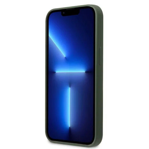 iPhone 13 Pro Guess szilikon fém logós telefontok sötétzöld (GUHCP13LS4LA) - 6