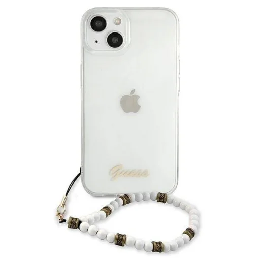 iPhone 13 Pro Guess White Pearl tok karpánttal átlátszó (GUHCP13LKPSWH) - 6