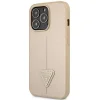 iPhone 13 Pro Guess Saffiano Triangle Logo bézs (GUHCP13LPSATLE) 