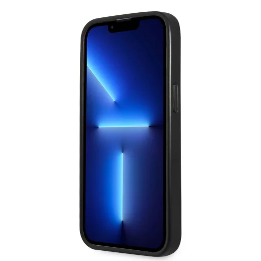 iPhone 13 Pro Guess Saffiano Triangle Logo ezüst - 4