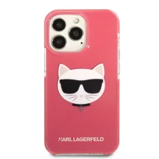 iPhone 13 Pro Max Karl Lagerfeld TPE Choupette Head tok rózsaszín (KLHCP13XTPECPI)