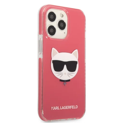 iPhone 13 Pro Max Karl Lagerfeld TPE Choupette Head tok rózsaszín (KLHCP13XTPECPI) - 1