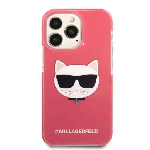 iPhone 13 Pro Max Karl Lagerfeld TPE Choupette Head tok rózsaszín (KLHCP13XTPECPI) - 2