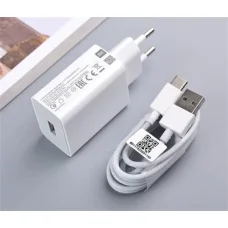 Xiaomi MDY-11-EP USB hálózati töltő adapter 3A 22.5W fehér + USB-A Type-C kábel